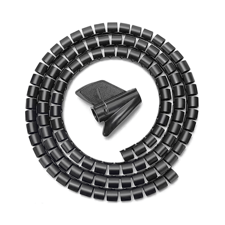 Organizador de cables en espiral aisens diametro hasta 25mm 1m negro A151-0406 - Imagen 1 de 4 Organizador de cables en espiral aisens diametro hasta 25mm 1m negro A151-0406 - Imagen 1 de 4