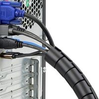 Miniatura 3 de Organizador de cables en espiral aisens diametro hasta 25mm 1m negro A151-0406