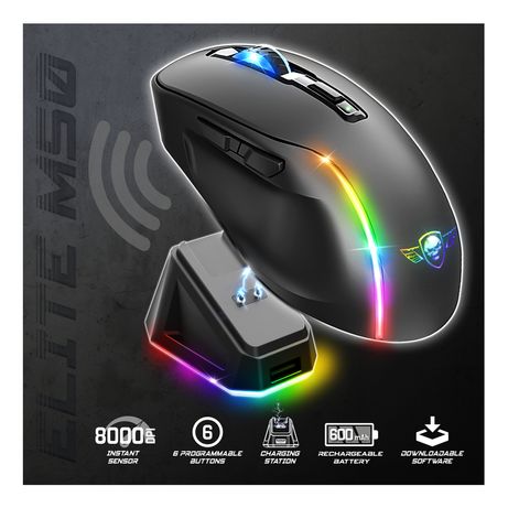 Spirit of Gamer Raton Inalambrico Elite M50 Negro - Imagen 5 de 11 Spirit of Gamer Raton Inalambrico Elite M50 Negro - Imagen 5 de 11