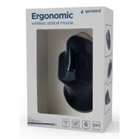 Miniatura 10 de RATON OPTICO INALAMBRICO GEMBIRD ERGONOMICO DE 6 BOTONES, NEGRO