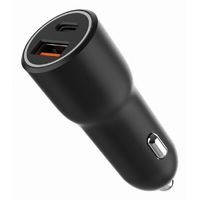 Miniatura 6 de CARGADOR RAPIDO PARA COCHE GEMBIRD CON 2 PUERTOS USB, TIPO C PD, 38 W, NEGRO