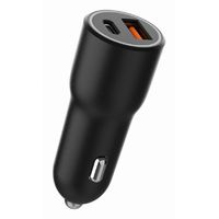 Miniatura 7 de CARGADOR RAPIDO PARA COCHE GEMBIRD CON 2 PUERTOS USB, TIPO C PD, 38 W, NEGRO