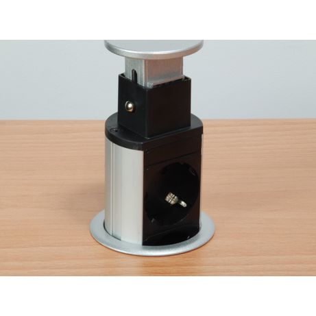 REGLETA EQUIP POP-UP PARA MESA 3 TOMAS + 2 PUERTOS USB CON INTERRUPTOR ALUMINIO DIAMETRO 60MM - Imagen 12 de 14 REGLETA EQUIP POP-UP PARA MESA 3 TOMAS + 2 PUERTOS USB CON INTERRUPTOR ALUMINIO DIAMETRO 60MM - Imagen 12 de 14