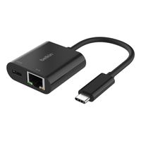 Miniatura 2 de ADAPTADOR BELKIN INC019BTBK USB-C A ETHERNET + CARGA 100W COLOR NEGRO