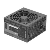 Miniatura 5 de Fuente Alimentación 600W TACENS  APIII600, Fuente Alimentación PC ATX 600W, Tecnología SMD 85% Bronze 12V, Ventilador Ultra-silencioso 12cm, Negro 80