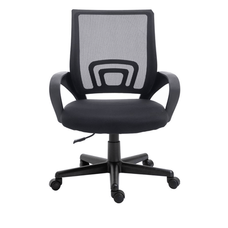 SILLA DE OFICINA EQUIP DE MALLA COLOR NEGRO RECUBRIMIENTO PU DE ALTA CALIDAD DISEÑO ERGONOMICO - Imagen 1 de 5 SILLA DE OFICINA EQUIP DE MALLA COLOR NEGRO RECUBRIMIENTO PU DE ALTA CALIDAD DISEÑO ERGONOMICO - Imagen 1 de 5