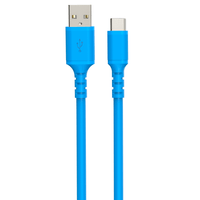 Miniatura 1 de CABLE DCU USB A USB C 1M AZUL SILICONA (30402075)