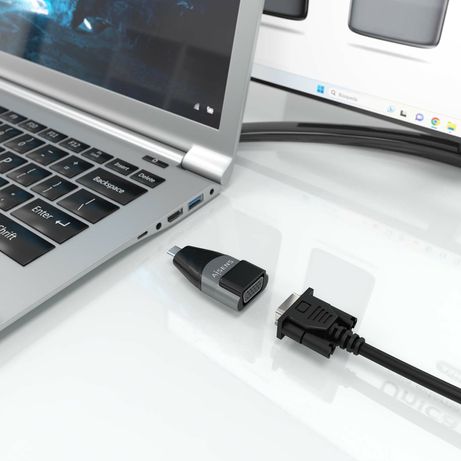 ADAPTADOR CONVERSOR AISENS ALUMINIO USB-C/M A VGA HDB15/H GRIS - Imagen 6 de 6 ADAPTADOR CONVERSOR AISENS ALUMINIO USB-C/M A VGA HDB15/H GRIS - Imagen 6 de 6