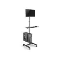 Miniatura 3 de SOPORTE DE SUELO CON RUEDAS EQUIP 650171 PARA PANTALLA 17"-32" CPU Y TECLADO Max. 8Kg VESA 100x100