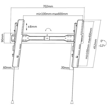 SOPORTE TV PARED 37"-70" EQUIP 650317 INCLINABLE - Imagen 19 de 19 SOPORTE TV PARED 37"-70" EQUIP 650317 INCLINABLE - Imagen 19 de 19