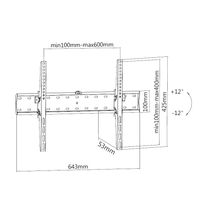 Miniatura 9 de SOPORTE PANTALLA 37"- 70" INCLINABLE EQUIP MAX. 40KGS VESA MAX 600X400