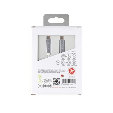 CABLE DCU TIPO C - TIPO C 3.1 SUPERSPEED 1M - Imagen 4 de 4 CABLE DCU TIPO C - TIPO C 3.1 SUPERSPEED 1M - Imagen 4 de 4