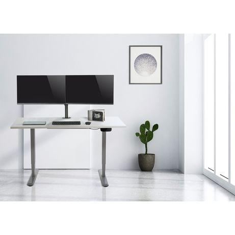 SOPORTE PANTALLA PARA MESA DOS BRAZOS 2 PANTALLAS 13"-32" DE BRAZO INCLINABLE Y GIRATORIO 360º MAX. VESA 100X100 HATA 8KG - Imagen 5 de 6 SOPORTE PANTALLA PARA MESA DOS BRAZOS 2 PANTALLAS 13"-32" DE BRAZO INCLINABLE Y GIRATORIO 360º MAX. VESA 100X100 HATA 8KG - Imagen 5 de 6