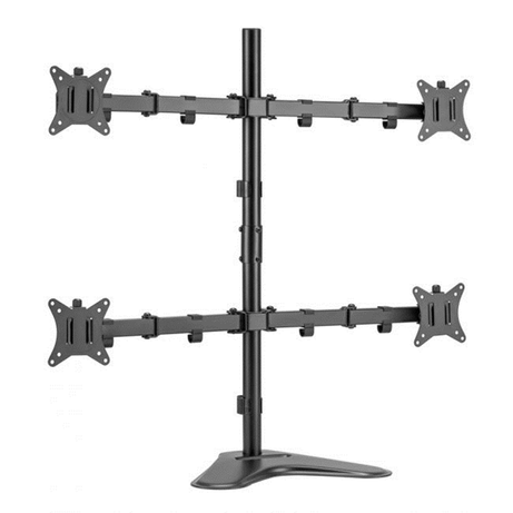 SOPORTE PANTALLA SOBREMESA 17"-32" DOBLE BRAZO ARTICULADO SOPORTA 4 MONITORES VESA STANDARD HASTA 9KG - Imagen 1 de 11 SOPORTE PANTALLA SOBREMESA 17"-32" DOBLE BRAZO ARTICULADO SOPORTA 4 MONITORES VESA STANDARD HASTA 9KG - Imagen 1 de 11