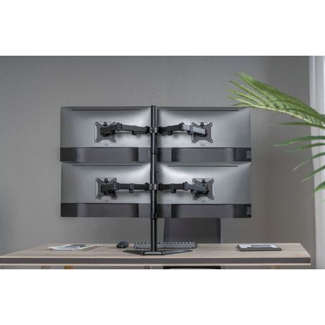 SOPORTE PANTALLA SOBREMESA 17"-32" DOBLE BRAZO ARTICULADO SOPORTA 4 MONITORES VESA STANDARD HASTA 9KG - Imagen 9 de 11 SOPORTE PANTALLA SOBREMESA 17"-32" DOBLE BRAZO ARTICULADO SOPORTA 4 MONITORES VESA STANDARD HASTA 9KG - Imagen 9 de 11