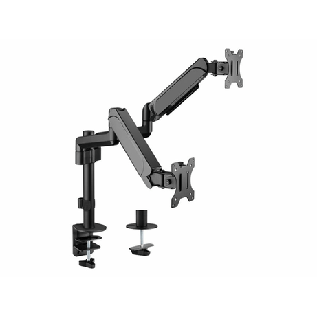 SOPORTE PANTALLA PARA MESA DOS BRAZOS 2 PANTALLAS 17" - 32" ALUMINIO MUELLE DE GAS EQUIP - Imagen 1 de 9 SOPORTE PANTALLA PARA MESA DOS BRAZOS 2 PANTALLAS 17" - 32" ALUMINIO MUELLE DE GAS EQUIP - Imagen 1 de 9