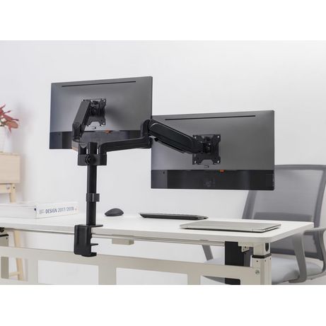 SOPORTE PANTALLA PARA MESA DOS BRAZOS 2 PANTALLAS 17" - 32" ALUMINIO MUELLE DE GAS EQUIP - Imagen 6 de 9 SOPORTE PANTALLA PARA MESA DOS BRAZOS 2 PANTALLAS 17" - 32" ALUMINIO MUELLE DE GAS EQUIP - Imagen 6 de 9