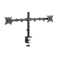 Miniatura 3 de SOPORTE PANTALLA PARA MESA DOS BRAZOS 2 PANTALLAS  17"-32"  DE BRAZO   INCLINABLE  Y GIRATORIO 360º MAX. VESA 100X100 HATA 9KG POR PANTALLA