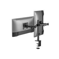 Miniatura 6 de SOPORTE PANTALLA PARA MESA DOS BRAZOS 2 PANTALLAS  17"-32"  DE BRAZO   INCLINABLE  Y GIRATORIO 360º MAX. VESA 100X100 HATA 9KG POR PANTALLA
