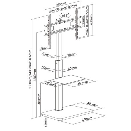 SOPORTE PANTALLA DE SUELO 37"-75" EQUIP VESA MAX 600x400 MAX.40KGS - Imagen 15 de 15 SOPORTE PANTALLA DE SUELO 37"-75" EQUIP VESA MAX 600x400 MAX.40KGS - Imagen 15 de 15