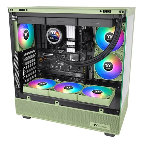 VENTILADOR CAJA THERMALTAKE CT120 ARGB 2XVENT VERDE MATCHA - Imagen 2 de 8 VENTILADOR CAJA THERMALTAKE CT120 ARGB 2XVENT VERDE MATCHA - Imagen 2 de 8