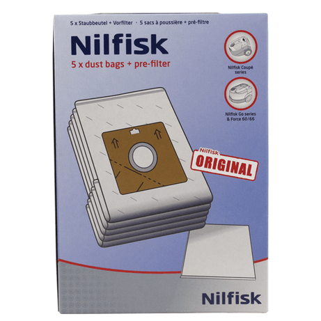 BOLSA ASPIRADOR . NILFISK COUPE&ONE (5UDS) - Imagen 1 de 3 BOLSA ASPIRADOR . NILFISK COUPE&ONE (5UDS) - Imagen 1 de 3