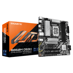 GIGABYTE Intel  B860M DS3H Placa base - CPUs Intel Core Ultra, VRM de 5+1+2+1 fases, hasta 9066MHz DDR5, 1xPCIe 5.0 + 1xPCIe 4.0 M.2, LAN 2,5 GbE, USB