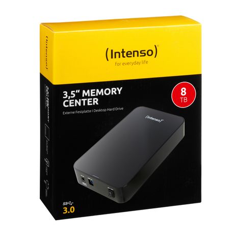 INTENSO 6031516 - Disco Duro Externo, 3.5", 8TB, USB Type-A 3.0, Negro - Imagen 3 de 4 INTENSO 6031516 - Disco Duro Externo, 3.5", 8TB, USB Type-A 3.0, Negro - Imagen 3 de 4