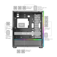 Miniatura 7 de CAJA E-ATX TORRE GAMING MARS GAMING MC-ULT XXL BLACK FRONTAL Y LATERAL DE CRISTAL TEMPLADO SIN FUENTE DE ALIMENTACION