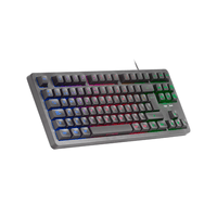 Miniatura 1 de TECLADO H-MECH GAMING MARS GAMING MK023 FRANCES COLOR NEGRO TAMA??O COMPACTO TKL ILUMINACION RGB