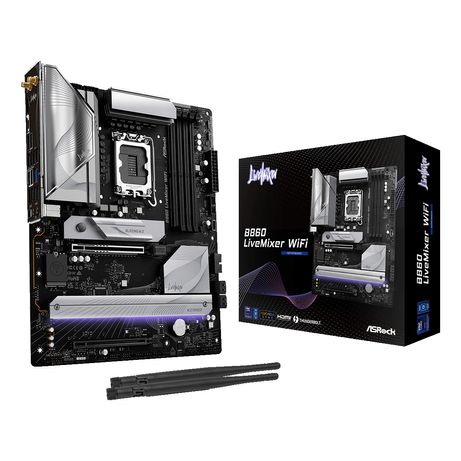 PLACA ASROCK B860 LIVEMIXER WIFI,INTEL,1851,B860,4DDR5,256GB,1HDMI+1THUNDERBOLT,4SATA3+2M.2,2.5GBLAN,WIFI6E+BT5.3,10USB3.2+1USB TYPE-C,ATX - Imagen 7 de 7 PLACA ASROCK B860 LIVEMIXER WIFI,INTEL,1851,B860,4DDR5,256GB,1HDMI+1THUNDERBOLT,4SATA3+2M.2,2.5GBLAN,WIFI6E+BT5.3,10USB3.2+1USB TYPE-C,ATX - Imagen 7 de 7