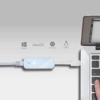 Miniatura 6 de UE200 ETHERNET NETWORK ADAPTER USB 10/100MBPS ETHERNET PORT IN