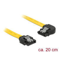 Miniatura 1 de Delock Cable SATA 6 Gb/s recto a ángulo izquierdo