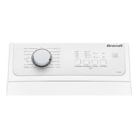 Miniatura 3 de LAVADORA CARGA SUPERIOR BRANDT BT37026P 7 KG 1200 RPM C BLANCO