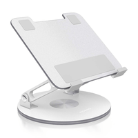 Miniatura 1 de SOPORTE SOBREMESA AISENS AJUSTABLE GIRATORIO PORTATIL/TABLET 7"-13" PLATA