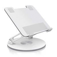 Miniatura 2 de SOPORTE SOBREMESA AISENS AJUSTABLE GIRATORIO PORTATIL/TABLET 7"-13" PLATA