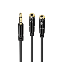 Miniatura 1 de Ewent CABLE AUDIO JACK 3,5/M-2 JACK 3,5/H -0,30mt