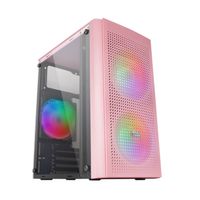 Miniatura 3 de Caja MARS GAMING  MC300P Caja PC Micro ATX Cristal Templado 3xVentilador FRGB RosaRGB Rosa