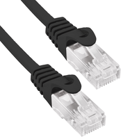 Miniatura 1 de Phasak Cable de Red Cat 6 UTP Solido CCA Cat 6 UTP Negro 3M
