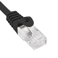 Miniatura 3 de Phasak Cable de Red Cat 6 UTP Solido CCA Cat 6 UTP Negro 3M