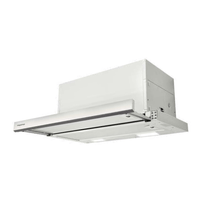 Miniatura 1 de CAMPANA TELESCOPICA MEPAMSA MAXIMA 60 INOX V2 ANCHO 60 CM BLANCA