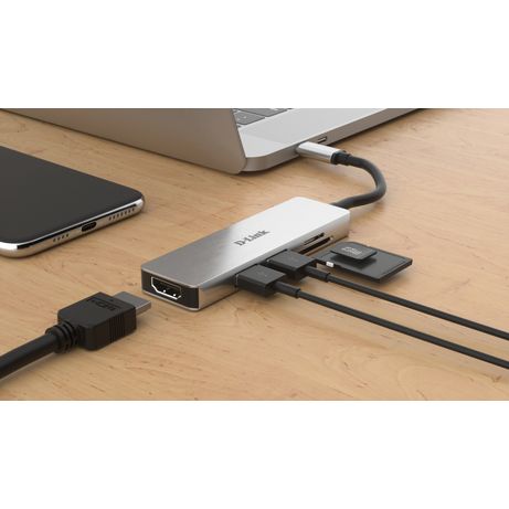 D-Link DUB-M530 Hub HDMI/2USB 3.0/USB-C/SD/MicroSD - Imagen 5 de 5 D-Link DUB-M530 Hub HDMI/2USB 3.0/USB-C/SD/MicroSD - Imagen 5 de 5