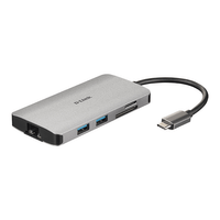 Miniatura 1 de 8-IN-1 USB-C HUB WITH HDMI ETHERNET/CARD READER/PDELIVE RY