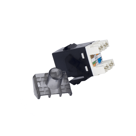 PHASAK Conector Keystone UTP RJ 45 Hembra Cat. 6 Dual Block Phasak 180? negro - Imagen 1 de 4 PHASAK Conector Keystone UTP RJ 45 Hembra Cat. 6 Dual Block Phasak 180? negro - Imagen 1 de 4