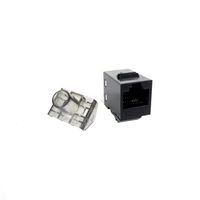 Miniatura 4 de PHASAK Conector Keystone UTP RJ 45 Hembra Cat. 6 Dual Block Phasak 180? negro