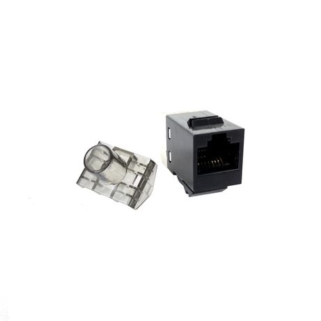 PHASAK Conector Keystone UTP RJ 45 Hembra Cat. 6 Dual Block Phasak 180? negro - Imagen 4 de 4 PHASAK Conector Keystone UTP RJ 45 Hembra Cat. 6 Dual Block Phasak 180? negro - Imagen 4 de 4