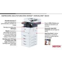 Miniatura 8 de XEROX VersaLink VersaLink B625 A4 61 ppm Copia/impresión/escaneado/fax a doble cara PS3 PCL5e/6 2 bandejas 650 hojas  Laser Dúplex