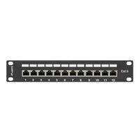 Miniatura 3 de PATCH PANEL LANBERG 12 PUERTOS 1U 10" CAT.6 BLINDADO NEGRO