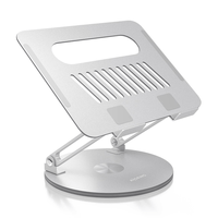 Miniatura 1 de AISENS Soporte de Sobremesa XL Giratorio Ajustable para Port  til   Tablet 10 17  Plata