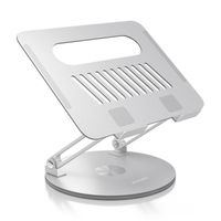 Miniatura 2 de AISENS Soporte de Sobremesa XL Giratorio Ajustable para Port  til   Tablet 10 17  Plata